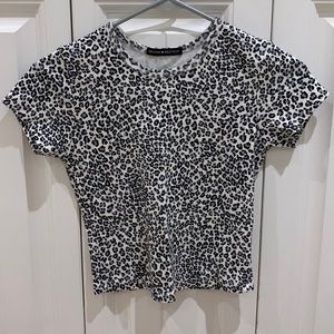 Brandy Melville Leopard Print Tee